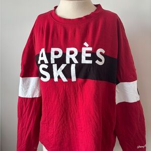 Red Après Ski Sweatshirt